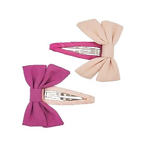 Bow Knot Hair Clips Set Grech & Co - Oat / Aster