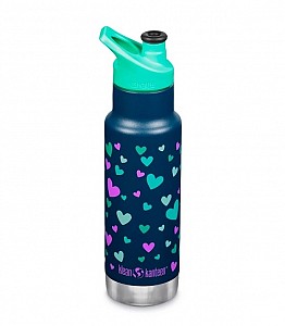 Klean Kanteen Šaura Bērnu Termo Pudele 355 ml - Navy Hearts