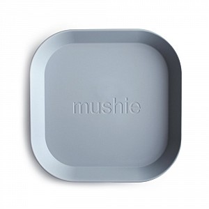 Mushie Dinner Plate Square Set of 2 (Cloud)